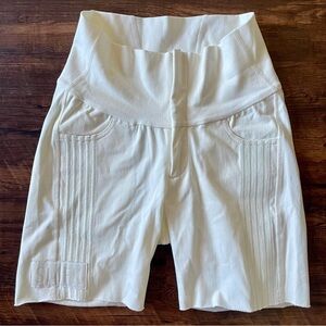 SMFK (Super Me Fxxxing Kawaii) “classic project” white denim style biker shorts